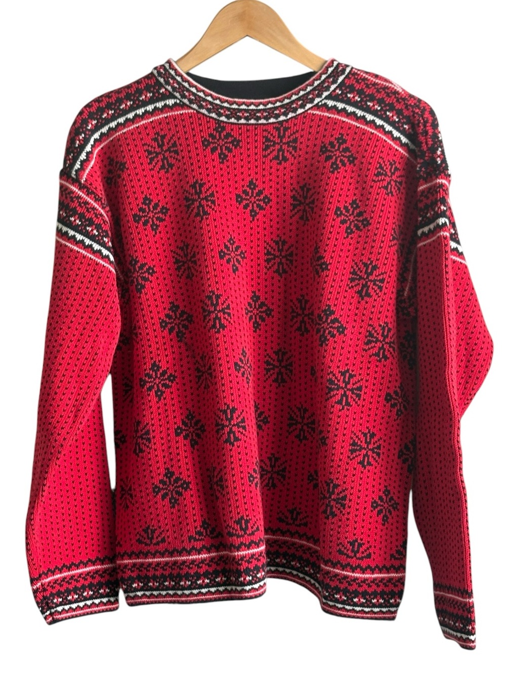 Hanna Andersson Fair Isle Sweater Size Large 100% Cotton Womens Nordic Christmas